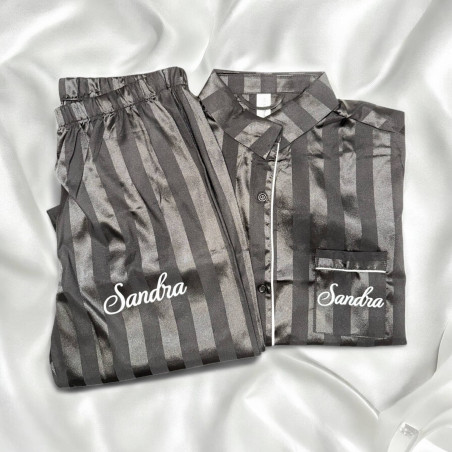 pyjama noir personnalisé