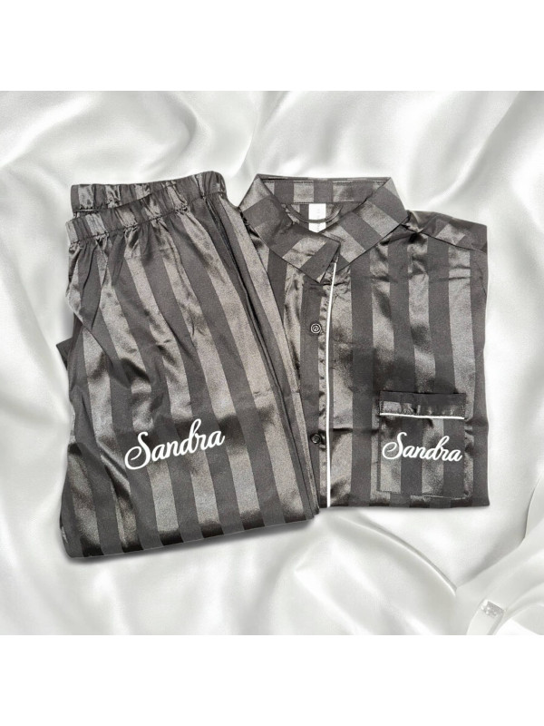 pyjama noir personnalisé